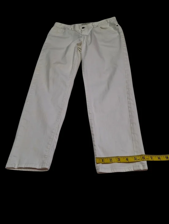 Lucky Brand Sienna Cigarette Cropped Denim White Jeans Women Size 29 - Picture 16 of 16